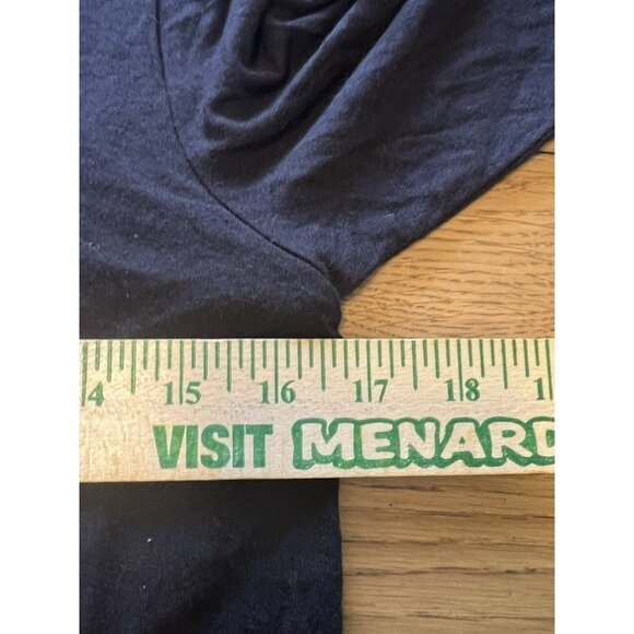 Lysse Top Womens‎ Size Small Black Scoop Neck Drape Long Sleeve Pullover Tunic - Picture 5 of 11